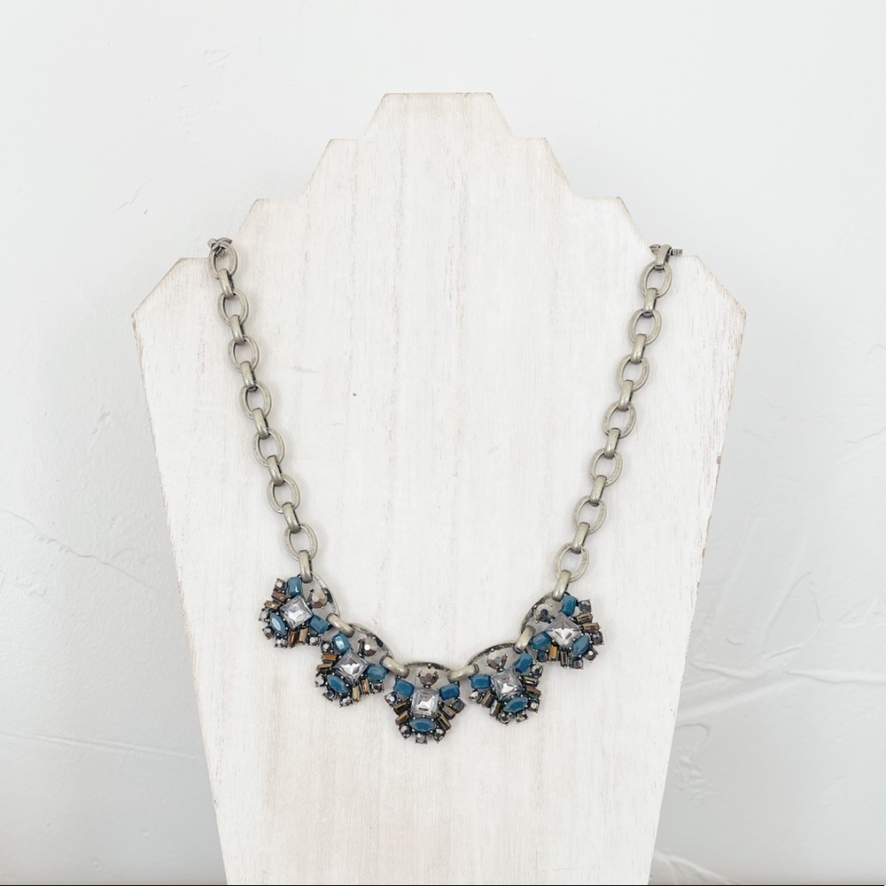 LOFT Bronze Teal Statement Necklace